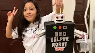 Робототехнический проект Эли Куин 🤖 | Экологичный робот-помощник 🌞 Сборщик мусора на солнечной эн...