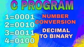 C46.DECIMAL TO BINARY CONVERSION USING C PROGRAM-nested loop in c program
