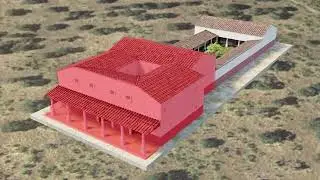 Recreación virtual Casa del Peristilo en Arucci