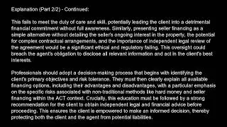 Australia Real State Australian Capital Territory  ACT  Free Practice Test And Answers Updated