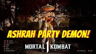 Mortal Kombat 1 how to unlock Ashrah Party Demon skin!