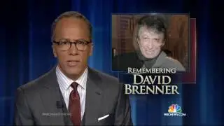 Remembering David Brenner A.K.A. Stand Up Comic (1936-2014)