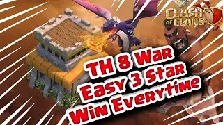 Th8 War Attack Tutorial | Coc | ClashingForce | Attack Guide Coc  | How to 3 Star Max Th 8 Base 2023
