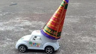 Car vs Green Flower Pot Cracker Experiments