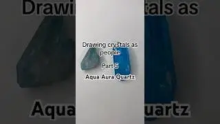 Part 5 | Drew Aqua Aura Quartz as a person #shorts #procreate #drawing #digitalartwork #digitalart