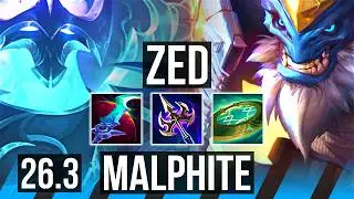 ZED vs MALPHITE (MID) | TR Grandmaster | 26.3