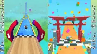Going Balls vs Sky Rolling Ball - (dual screen) same levels 423 - All levels Gameplay