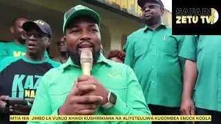 MTIA NIA JIMBO LA VUNJO AAHIDI KUSHIRIKIANA NA ALIYETEULIWA KUGOMBEA ENOCK KOOLA