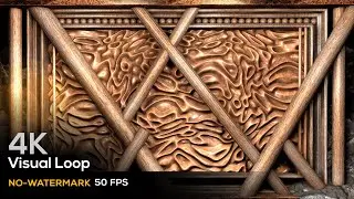 4K 3D MAPPING VISUAL LOOP ANIMATION RESOLUME (VJ LOOP) - 3D PILLAR WALLPAPER WOOD MATERIAL
