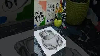 Raw. Real. Ready ...🏎️🏁👾 Charcoal Sketch #charcoaldrawing #art #car #artist