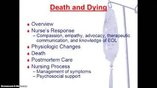 Death and Dying; Grief and Loss