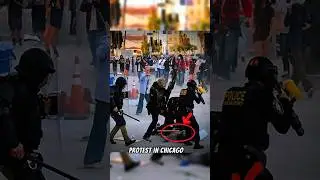 Chicago Protest Turns Violent! Federal Agents Clash With Demonstrators #chicagoprotest #breakingnews