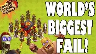 CLASH OF CLAN - WORST WAR ATTACK - LOL