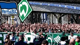 Ansage von Hertha-Ultras, 25.000 Bremen-Invasion & Riesen M&auml;rsche! (BSC - SVW 2:4)