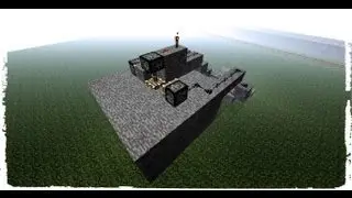 Minecraft Redstone Tutorial: How to make a Retractable Ceiling Light