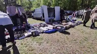 Wejherowo - Pchli Targ w nowej lokalizacji - Park Majkowskiego -  tłumy sprzedających i kupujących!