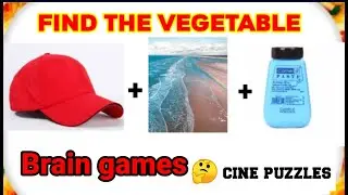 Find the Vegetables names | Connection games |  Brain games | Cine puzzles