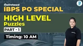 High Level Puzzles | Part - 1 | Tricky Puzzles | IBPS PO | IBPS PO Special