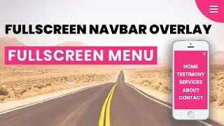 Fullscreen Overlay Navigation Menu | Html5 CSS3 Menubar