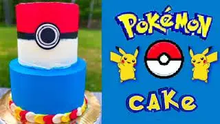 HOW TO MAKE A SUPER SIMPLE POKEMON CAKE | EASY DIY POKEMON CAKE TUTORIAL || Janie's Sweets