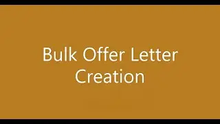 Mass Offer Generation in SuccessFactors using SAP Intelligent RPA
