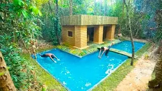My summer holiday build a luxury Temple house 🏕️ million dollars secret underground swimming pool