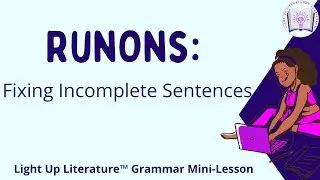 Fix Run-On Sentences FAST | Middle School ELA Grammar + Task Cards (Grades 6-8)