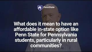Why Penn State's Funding Matters - Wayne Martenas