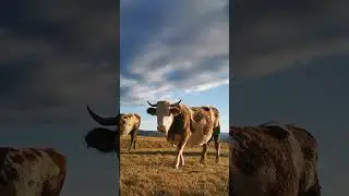 Transylvanian Charm: Slow-Mo Serenity with a Curious Cow 🐮✨ #nature #cows #autumn
