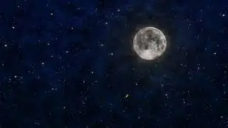 Background for Video | Night Sky | Shining Moon Stars | Free Stock HD Video Footage | No Copyright