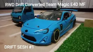 RC Drift Sesh #1 - RWD Drift Converted Team Magic E4D MF (Drift Missile)