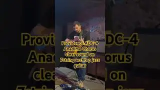 Providence ADC-4 Anadime Chorus clear sound on 7string archtop jazz #guitar #choruspedal #jazzguitar