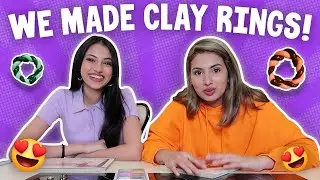 We Made Clay Rings!!! *DIY* | Aashna Hegde