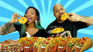 KFC NEW DONUTS?! & TACO BELL FEAST MUKBANG!