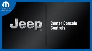 Center Console Controls | How To | 2025 Jeep Wagoneer/Grand Wagoneer