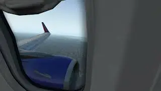 Short Final KSAN 737-800  X-Plane 11.