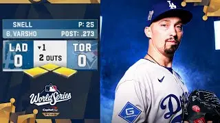 Blake Snell gets out of a bases-loaded jam in the 1st inning of the World Series vs. the Blue Jays 😱