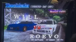 [D3] Initial D Version 3/ 頭文字D3 WILL (FD3SVI) VS RORVO(CN9A) TSUCHISAKA IB @Arcade_Replay  