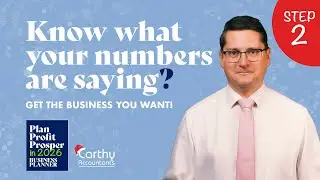 Step 2: Understand Your Numbers Before Planning 2026 | Plan, Profit, Prosper