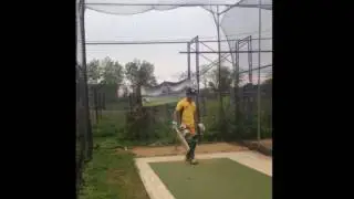 Lijo Varghese Spring Practice at Idlewind park