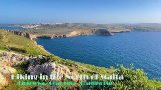 Hiking in the North of Malta from Cirkewwa to Għadira Bay🚶‍♀️🚶‍♂️🥾 😎