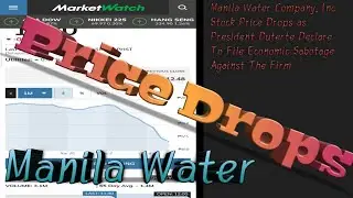 Manila Water Stock Price Drops Tremendously 😲😲😲😲