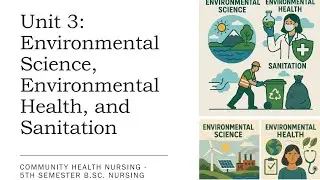  Unit &ndash; Environmental Science, Health and Sanitation (Part &ndash;1) from Community Health Nursing