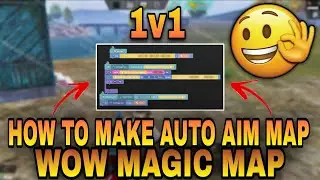 How To Make 1v1 Auto Aim Wow Map | 1v1 Magic Map #pubgmobile #bgmi #wowmap