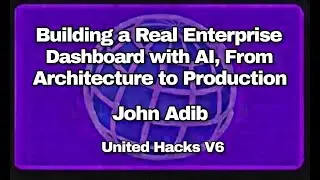 Building a Real Enterprise Dashboard with AI, From Architecture to Production | V6 Workshop 5