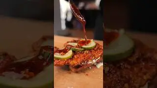 Is hot honey spicy food ?! #sandwich #hothoney #spicyfood