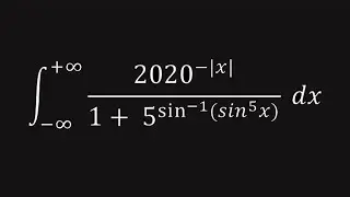 Hard Integral with simple trick