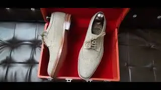 Men's Handmade Beige Leather Brogue Shoes | Handmade | Lace Up | Stylish Wing Tip | 2020 New Boot