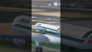 Alitalia A321 landing 🔥