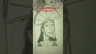Drawing Disney Heroes in my style part 4 #art #artist #disney #fypシ #viral